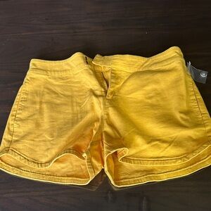 Modcloth Vibrant Yellow High Waist Shorts